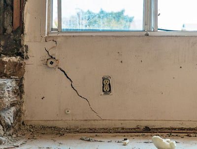 interior drywall cracks from settling foundation